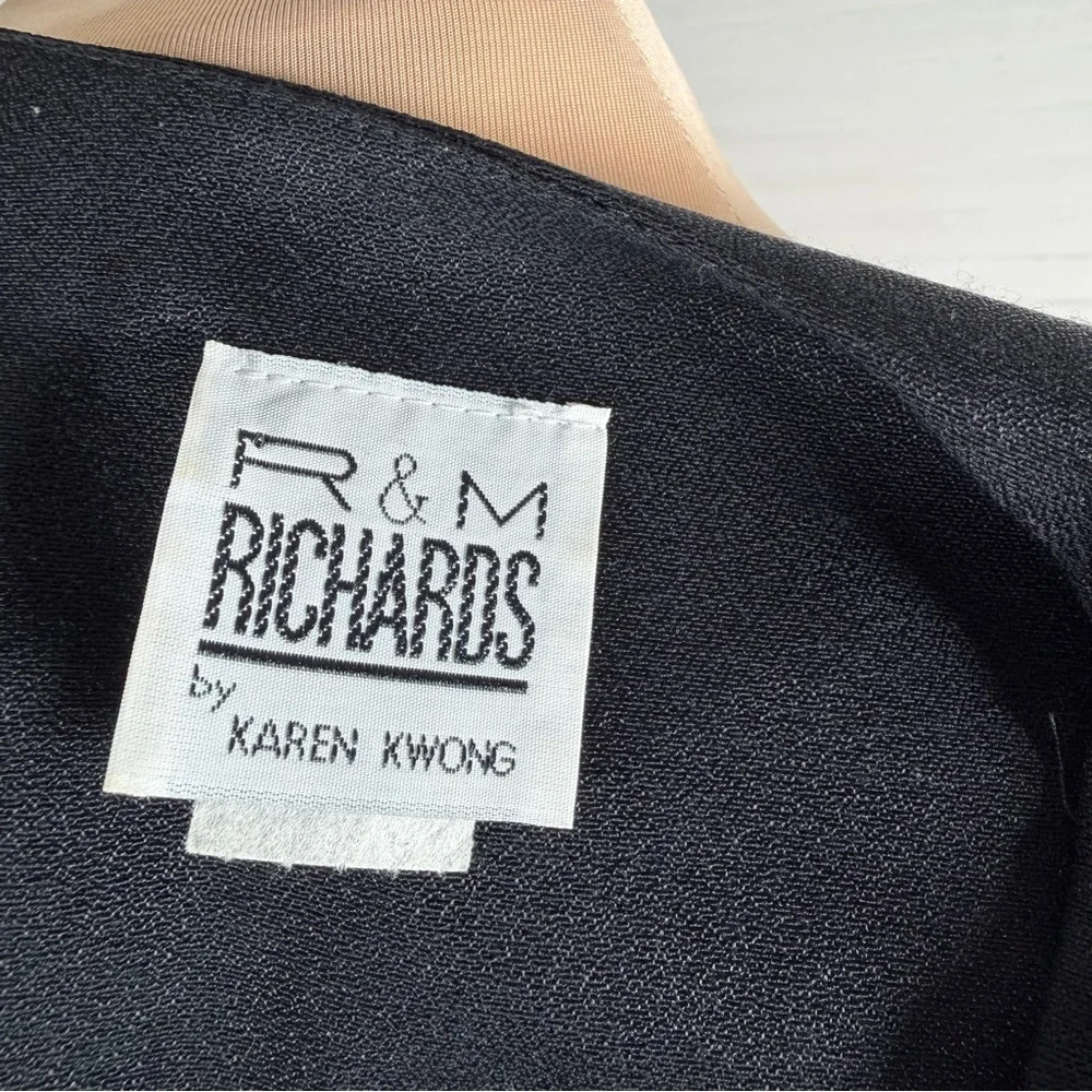 R&M Richards Celestial Star Moon Gold Button Vintage Blazer Tunic Jacket L - Picture 11 of 16